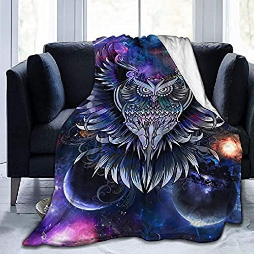 Wohn-&Kuscheldecken Niedliche Eulen-Überwurfdecken Für Jungen Und Mädchen Geschenk Leicht Weich Und Flauschig Flanell Plüsch Kinder Dekorative Überwurf Für Couch Bett Sofa 80X60 Inch