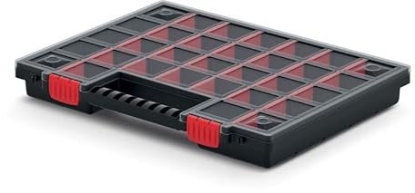 Sortimentskasten Werkzeugkiste Organizer Sortierbox NORS Kleinteilemagazin Sortierkasten Werkzeugbox (399 x 303 x 50 mm)