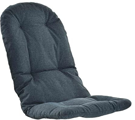 Korb-Outlet Schaukelstuhl Auflage Polster Kissen 120x50 deutsche Herstellung Auflagekissen Kissenauflage für Schaukelsessel (Blau - Dunkel)