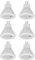 Restokki 6Pcs MR11 GU4 4W 220V GU4 LED Lampen Warmweiss, 360LM Lampe für Gehweg Garten Landschaft 6000k (Weiß)