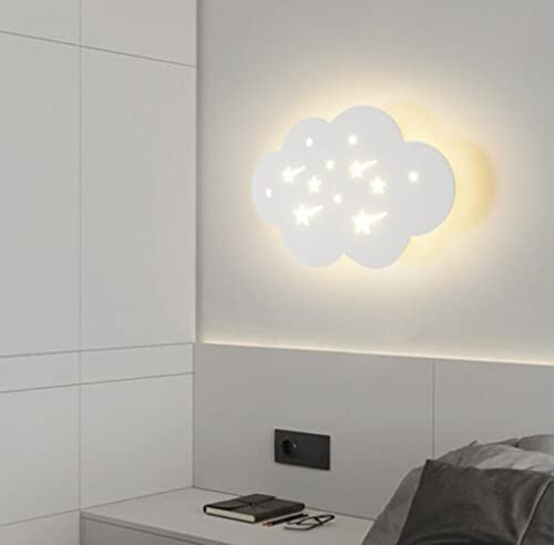 SXYSXYSXY LED Wandleuchte Innen 8W Wolken Sternenhimmel Wandlampe Modern Dimmbar Wandbeleuchtung 3000K/4500K/6000K Wandleuchten Wandlicht für Wohnzimmer Schlafzimmer Treppenhaus Flur 25 * 16cm