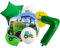 DIWULI Traktor Geburtstag Deko 7 Jahre Set - Luftballon Traktor Deko, Zahlen-Ballon Zahl 7 Luftballon Grün, Trecker Spielzeug Folien-Ballon Bauer Landwirtschaft, 7. Kinder-Geburtstag Junge, Party-Deko