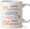 Mugffins Tassen/Becher mit Spruch für MUTTER/MAMA - Auf Italienisch - Super mamma moglier satanca - 11 oz / 330 ml - originelles und lustiges Geschenk