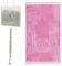 MYPRAY - Gebetsteppich - dick - 3er Set Seccade - mit Tesbih und Tasche (rosa)
