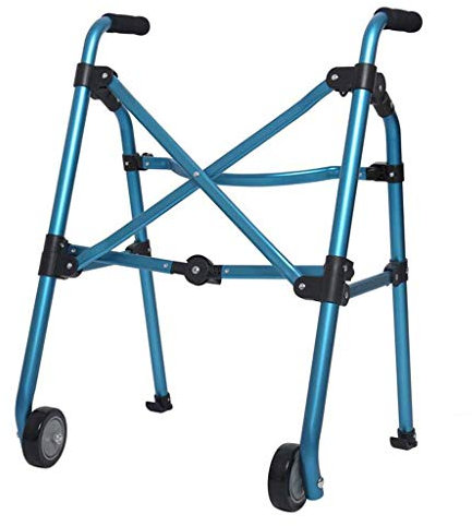 Rollstuhl-Gehhilfe, zusammenklappbarer Gehhilfe, unterstützte Rehabilitation der unteren Extremitäten beim Stehen, Auspacken, Gehrad für ältere Menschen mit Behinderungen, 55 cm ×