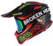 Broken Head FreakZone Motocross-Helm Schwarz-Grün-Rot matt – Cross-Helm + Crossbrille – MX – Quad – Supermoto (XXL 63-64 cm)