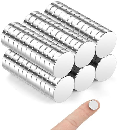 KOBOKO 30 Stück Neodym Magnete, 12×2mm Magnet Selbstklebend Stark, Extra Stark, Für Magnettafel und Kühlschrank