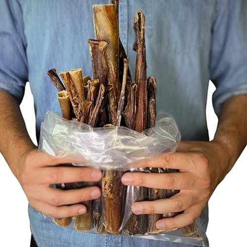 BREERs 0,5kg Getrocknete Ochsenziemerbruch für Hunde | Deutsche Produktion | Ziemer vom Ochsen Hundesnack für große, kleine Hunde & Welpen | Kauartikel reinigt und stärkt das Gebiss