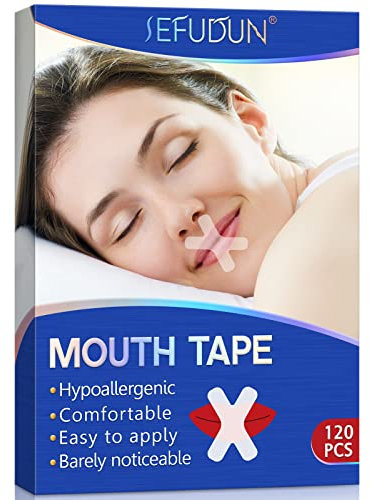 Mouth Tape For Sleeping 120 Pcs Mundkleber Nacht Mundpflaster Schlafen Schnarchpflaster Und Anti Schnarch Pflaster Schnarchstopper Mund Tape Schlaf für Schnarchen Verhindern Besser Schlafen Und Atmen