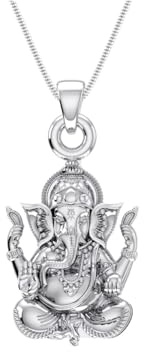 Mtrolls Anhänger religiöser Gott Ganesha aus 925 Sterling Silber | 925 | 3,0 g - 600565872, Klein, Sterling Silber, Small, Sterling Silber, Klein, Small, Sterling-Silber