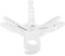 TOPINCN 100 Stück Garten Orchideen Clips, Orchideen Clips und Garten Stützklammern, Kunststoff Stielstütze für Ranken, Blumen und Paprika (Transparentes Weiß)