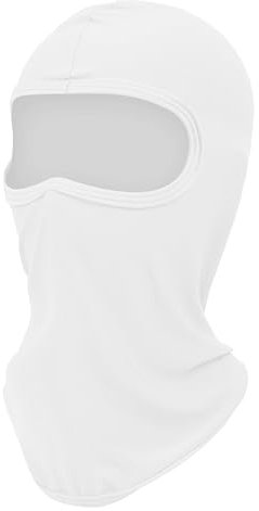 Sturmhaube,Sturmhaube Motorrad,Sturmmaske,Balaclava,Moped Zubehör,Motorrad Zubehör,Gesichtsschutz,Skimaske,Motorradhelm Überzug,Fahrradmütze,Skimaske Motorradmaske Für Outdoor,Storm Hood,Weiß (1 Stk)