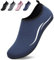 BARFULKER Schwimmschuhe Badeschuhe Damen Herren - Schnell Trocknend Wasserschuhe Leicht Strandschuhe Surfschuhe für Männer Frauen, Aquaschuhe für Pool Beach Yoga, Dunkelblau, 38 EU