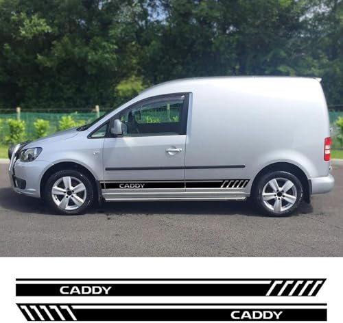 CTLTSRX 2 STÜCKE Autoaufkleber, Für Volkswagen VW Caddy MK1 MK2 MK3 MK4 2 3 4 Maxi Kombi Camper Van Tuning Zubehör Linie Vinyl Aufkleber