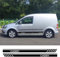 CTLTSRX 2 STÜCKE Autoaufkleber, Für Volkswagen VW Caddy MK1 MK2 MK3 MK4 2 3 4 Maxi Kombi Camper Van Tuning Zubehör Linie Vinyl Aufkleber