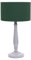 ValueLights | Traditional Grey Wood Candlestick Table Lamp with Forest Green Fabric Drum Shade for Living Room Bedroom | Table Lamps, Home Décor & Improvement Essential | Included LED Bulb