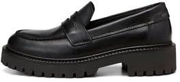 Marc OߴPolo Damen Loafer aus Leder Elegant, Schwarz (Black), 37