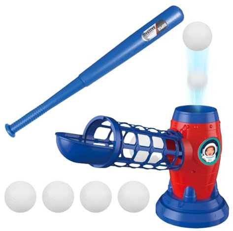 Baseball Launching Machines - Automatic Ball Launcher, Adjustable Speed Baseball Trainer | Baseball Tennis Launching Machine With Balls, Professional Launching Machine