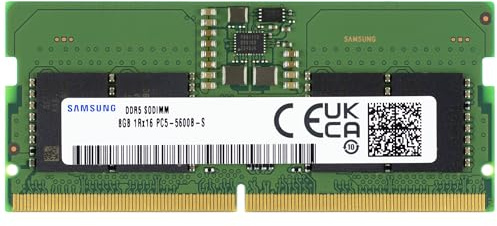 Samsung 8GB DDR5 5600MHz PC5-44800 CL46 SODIMM 1Rx16 Single Rank 1.1V 262-Pin Laptop, Notebook RAM Memory