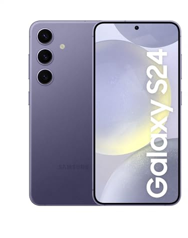 Samsung Galaxy S24, AI Android Smartphone, 8GB RAM, 128GB Storage, 50MP Camera, Long Battery Life, Cobalt Violet (UK Version) (Renewed)
