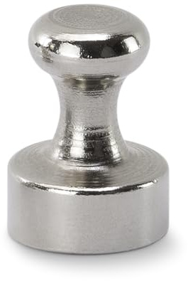Sintron Magnetics N45 Neodymmagnet-Set, 12 x 16 mm, extra starke Magnete, ideal für Werkstatt, Büro & Modellbau, Hochleistungsmagnete für Pinnwand und Kühlschrank, langlebig, 16 Pins