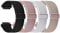 Fullmosa Wasserabweisend Nylon Armband 20mm kompatibel mit Samsung Galaxy Watch 7 6 5 4 40mm 44mm/Watch 6 classic/5 Pro 45mm, Sport Uhrenarmbänder für Garmin Vivoactive 5/3/venu sq/forerunner 245