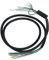 cardyven Bike Motor Wire, Responsive Electric Scooter Motor Cables High Sensitivity E Scooter Hub Motor Wire Harness Universal Parts for 8.5 Inch Scooter Model