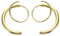 Ipetboom 2 Stücke Spirale Verdrehen Ohrringe Doppel Helix 14K Goldbeschichtet Trendy Zierliche Ohr Manschette Piercing Ohrstecker für Frauen und Mädchen