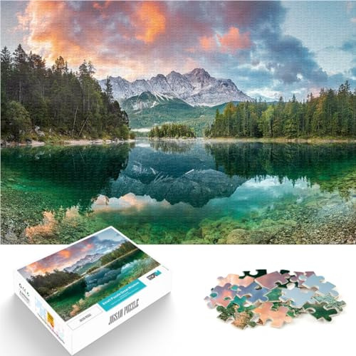 Puzzle 2000 Teile für Erwachsene Schöner See und Berge Aus Karton，für Kinder ab 14 Jahren Quizspiel Weihnachtsgeburtstagsgeschenk。Größe：70x100cm/27.5x39.3Zoll