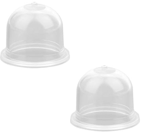 2 Lampadine di Ricambio Carburatore, Lampadina di Avviamento per Carburatore in Plastica Trasparente Lampadina della Pompa per Walbro Soffiatore e Decespugliatore a Benzina