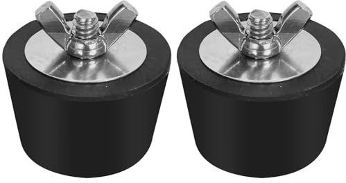 2er Pack Pool Gummistopfen 32–38 mm – Winterstopfen mit Edelstahlbolzen, Zuverlässiger Winterschutz für Schwimmbecken & Wasserbetten