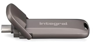Integral USSD 256GB Turbo-C USB 3.2 Gen 2x2 Metal Flash Drive, Ultra-Fast Portable SSD, Read up to 2,000 MB/s & Write up to 1,300 MB/s – Durable Zinc Alloy Design for PC, Laptops & On-the-Go Storage