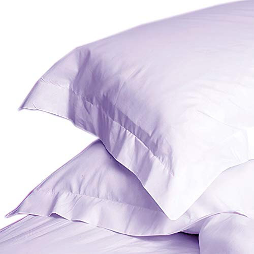 Linens Limited Polycotton Non Iron Percale 180 Thread Count Oxford Pillow Cases, Lilac, Pair