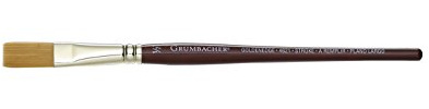 Grumbacher Goldenedge Golden Toray Stroke Watercolor Brush, Synthetic Bristles, Size 1/2 (4621.050)