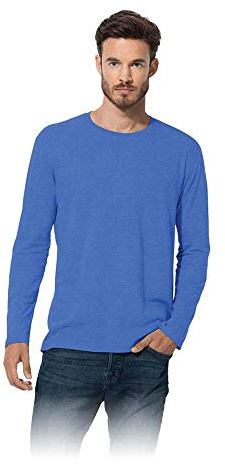 Stedman ST2500_BRRXL Basics T-Shirt Mit Langen Ärmel, Blau, XL Größe