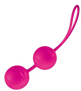 JOYDIVISION Joyballs Trend-DUO, Originale Liebeskugeln in magenta, Beckenbodentrainings-Kugeln aus Silikomed
