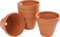 VBS Blumentopf TERRAKOTTA Ton-Töpfe Pflanztöpfe Übertöpfe versch. Größen Innen-Ø 14 cm, 5 Stück