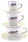 Alfredo Kultserie Tassenturm für Espresso, Cappuccino & Caffé elfenbeinfarben