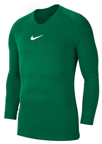 Nike Herren Dri-fit Park First Layer Longsleeve, Pine Green/White, S EU
