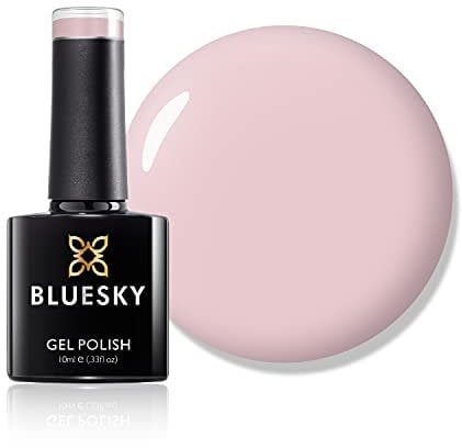 Bluesky Smalto Per Unghie Gel, Rose Nude, 80565, Rosa, Pastello, Nudo, Pallido (Per Lampade Uv E Led) - 10 Ml