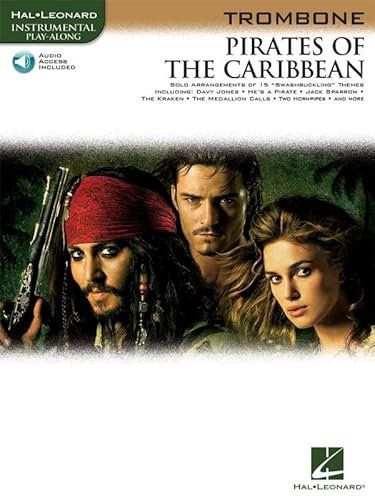 Pirates of the Caribbean - arrangiert für Posaune - mit Audio Access [Noten / Sheetmusic] Komponist: Badelt Klaus + Zimmer Hans - Reihe: Instrumental play along