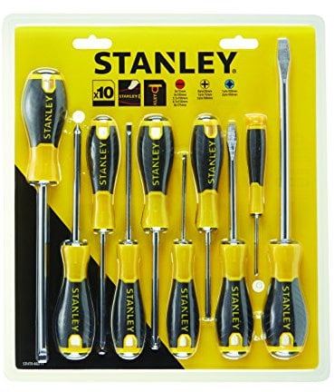 STANLEY - Juego de 10 destornilladores