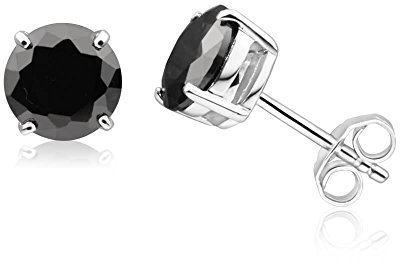 NYC Sterling - .925 Sterling-Silber Ohrstecker Prinzess Zirkonia