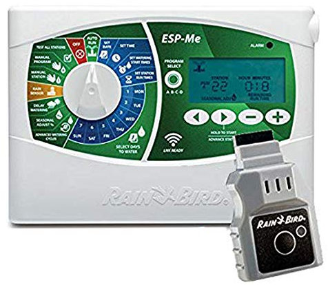 R.Bird - PROGRAMADOR eléctrico de riego ESP modular 4 ESTACIONES, ampliable con módulos a 22 + Wifi LNK Rain BIrd. Funciona con electroválvulas de riego eléctricas 24V de cualquier marca.