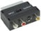 121AV Switchable RGB Scart Male to 3 RCA Phono S-Video SVHS Audio Video AV Adapter Converter
