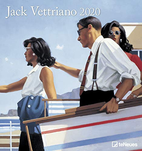 Jack Vettriano 2020 - Kunstkalender - 45x48cm - Wandkalender mit zeitgenössischer Kunst: teNeues - Spiralbindung