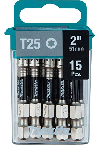 Makita E-01074 Impact XPS T25 Torx 2 Power Bit, 15/pk