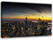 Leinwandbild XXL New York Wandbild Kunst Sonnenuntergang Gelb 120x80 cm