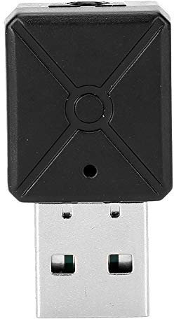ASHATA Bluetooth Empfänger Sender, USB5.0 Bluetooth Empfänger Sender Drahtloser Audio Adapter Autolautsprecher Computer TV Adapter Audio Empfänger