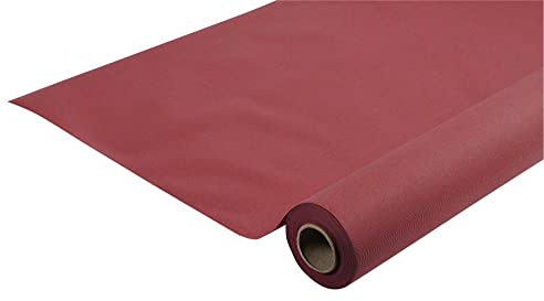 Pronappe Tischdecke R585008I Einweg-Tischdecke Länge 50m Breite 1,20m (pro Rolle) Farbe Bordeaux Airlaid Vliesstoff, Material mit Textileffekt und perfektem Fall, stoffähnlich